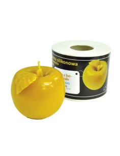 FORMA SILIKONOWA - JABŁKO Z LISTKIEM MAŁE - WYSOKOŚĆ 6CM