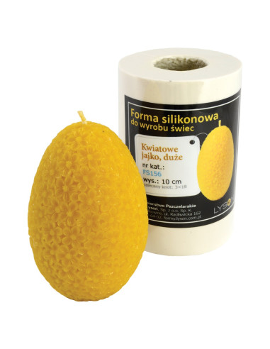 FORMA SILIKONOWA - KWIATOWE JAJKO DUŻE -...