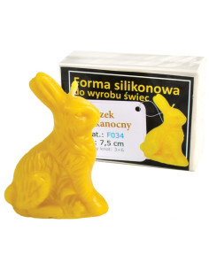FORMA SILIKONOWA - ZAJĄCZEK WIELKANOCNY - WYSOKOŚĆ 7,5CM 2