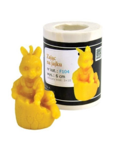 FORMA SILIKONOWA - ZAJĄCZEK NA JAJKU - WYSOKOŚĆ 7CM