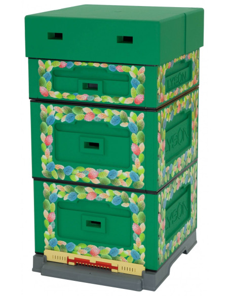 UL WIELKOPOLSKI 10-RAMKOWY MALOWANY Z NADRUKIEM LIŚCIE DO SAMODZIELNEGO MONTAŻU - OPTIMA - CIEMNOZIELONY