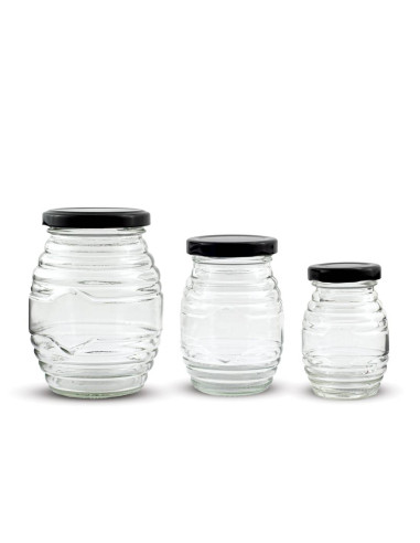 SŁOIK W PRĄŻKI 100 ML Z NAKRĘTKĄ (150G) - 1 SZT.