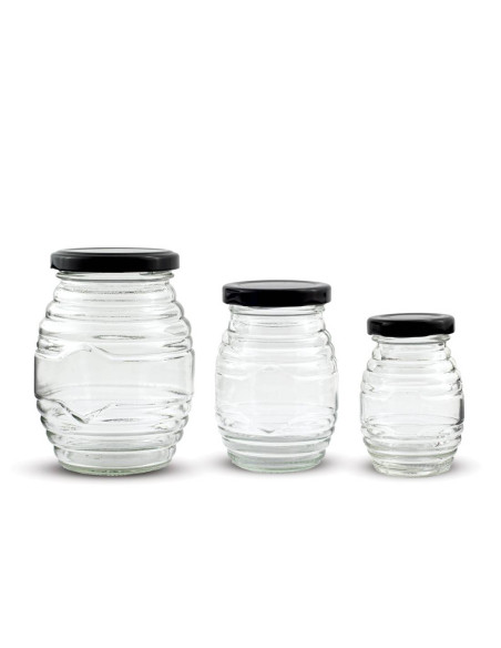 SŁOIK W PRĄŻKI 100 ML Z NAKRĘTKĄ (150G) - 1 SZT.