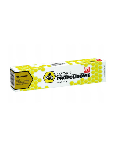 CZOPKI PROPOLISOWE 12SZT X 2G
