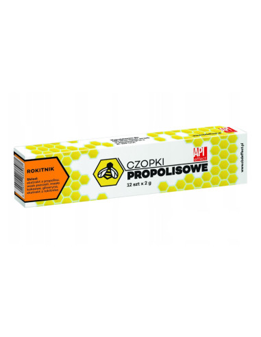 CZOPKI PROPOLISOWE - Z ROKITNIKIEM 12SZT X 2G