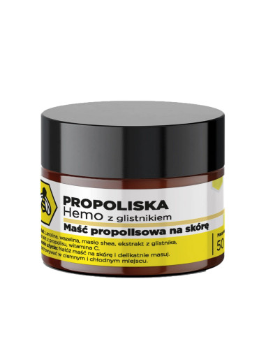 MAŚĆ PROPOLISOWA HEMO Z GLISTNIKIEM - 50ML