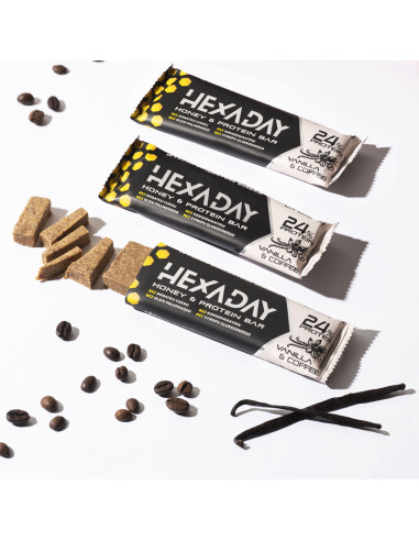 Baton Proteinowy Kawa / Wanilia Hexaday &ndash; 45g