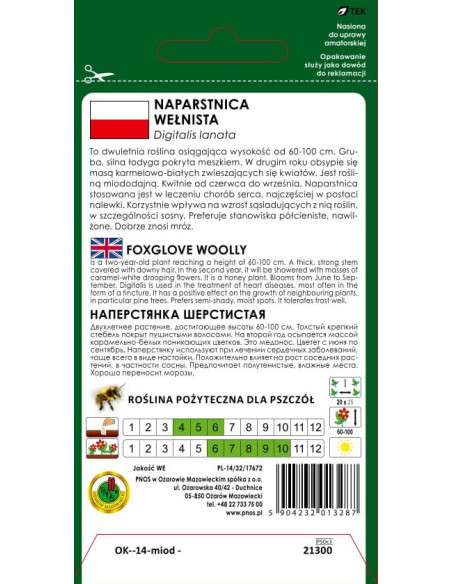 NASIONA - NAPARSTNICA WEŁNISTA 1G
