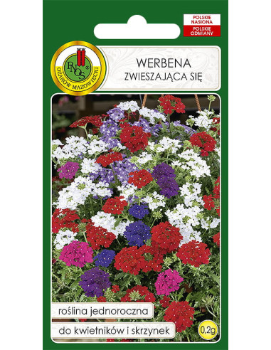 NASIONA - WERBENA ZWIESZAJĄCA SIĘ MIESZANA 0,2G