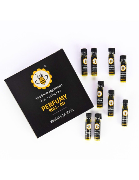 MIODOWA MYDLARNIA - PR&Oacute;BKI PERFUM ROLL-ON - 9 X 1ML