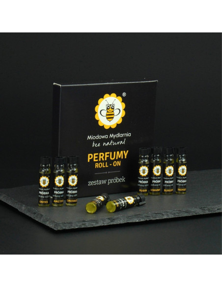 MIODOWA MYDLARNIA - PR&Oacute;BKI PERFUM ROLL-ON - 9 X 1ML