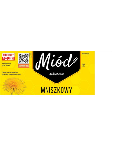 ETYKIETY NA MI&Oacute;D MNISZKOWY 154X60 (DUŻE) &ndash; 100...