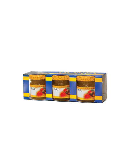 PUDEŁKO OZDOBNE NA 3 SŁOIKI 35ml - 1 szt