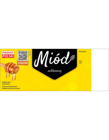 ETYKIETY NA MI&Oacute;D UNIWERSALNE 154X60 (DUŻE) &ndash;...