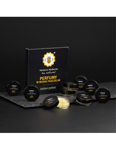 MIODOWA MYDLARNIA - PR&Oacute;BKI PERFUM W WOSKU - 9 X 1G