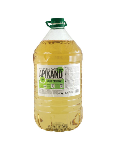 Apikand Zbożowy Syrop z Dodatkiem Ziół – Pełnoporcjowy dla Pszczół 13 kg