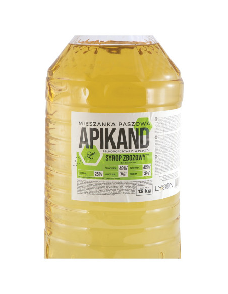 Apikand Zbożowy Syrop z Dodatkiem Ziół – Pełnoporcjowy dla Pszczół 13 kg