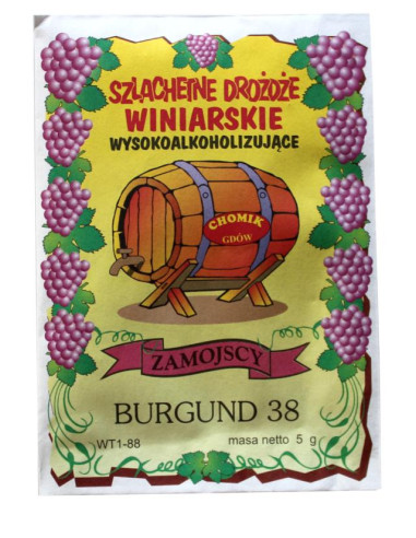 Drożdże winiarskie - BURGUND 38