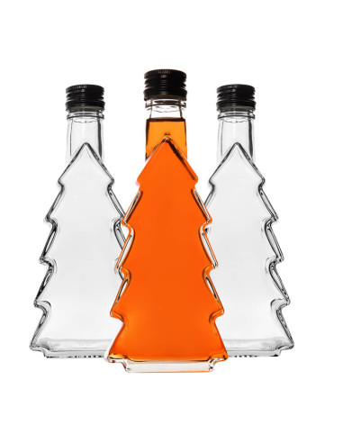 Butelka 250 ml Choinka z Zakrętką FI 28