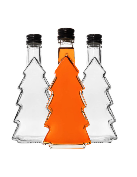 Butelka 250 ml Choinka z Zakrętką FI 28