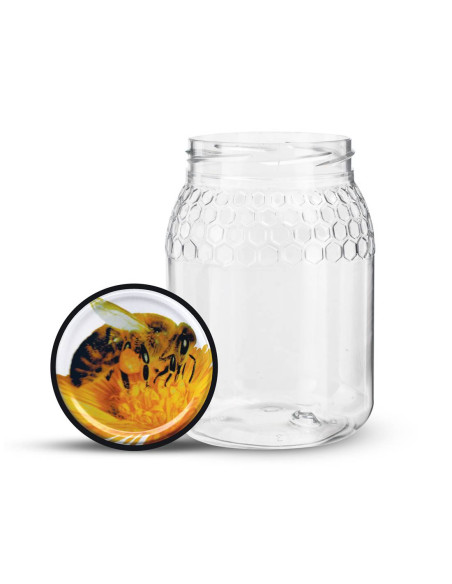 Słoik 746 ml, Plastikowy z nakrętką - 1 sztuka