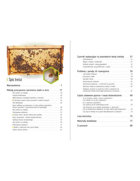 Książka - Letnie Przerywanie Czerwienia Matki w Walce z Chorobami Pszczół