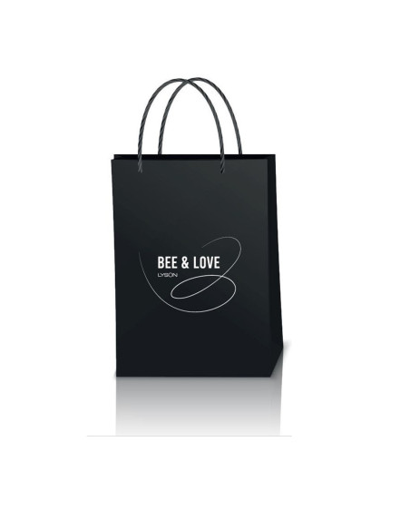 Bransoletka z Pszczołą na Heksagonie - Srebro Złocone, Złoty Sznurek