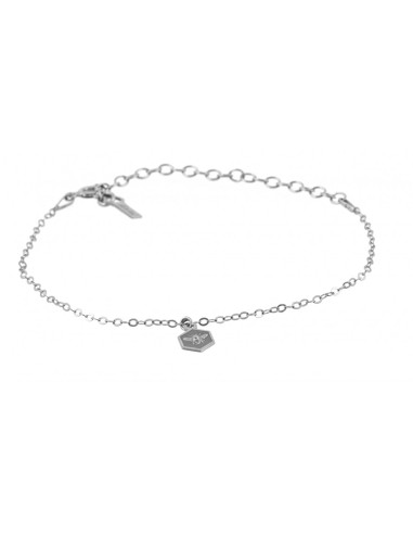 Bransoletka z Zawieszką Pszczoła na Heksagonie...