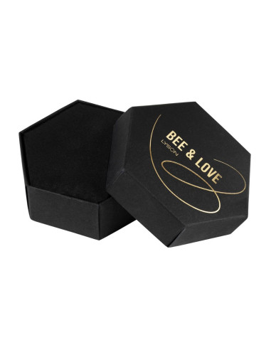 Naszyjnik z Zawieszką Pszczoła na Heksagonie -...