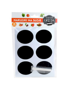 Zestaw Naklejek Tablicowych z Kredą – 18 sztuk