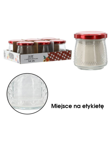 Słoik 140 ml Kryształowy z Zakrętką