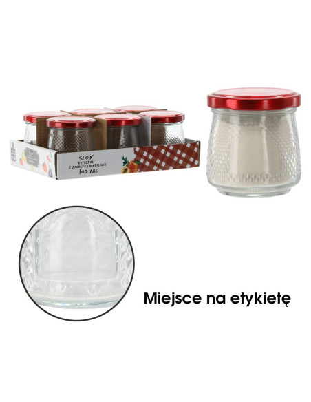 Słoik 140 ml Kryształowy z Zakrętką
