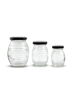 Słoik w Prążki 100 ml z Nakrętką 2