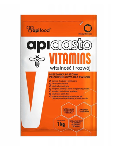 Ciasto dla pszcz&oacute;ł z witaminami pokarm 1kg firmy Orion