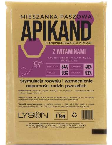Apikand EXTRA z Witaminami &ndash; 20 x 1kg, Karton