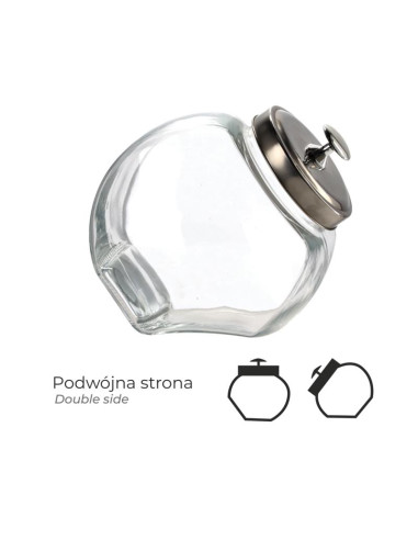 Słoik szklany z pokrywką 4,4 l - Na ciastka,...