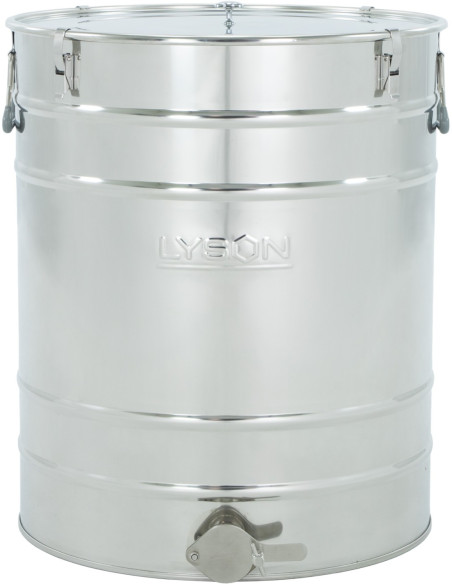 Odstojnik nierdzewny 100 L / ~140 kg, zaw&oacute;r nierdzewny 6/4", uchwyty, klamry, uszczelka &ndash; CLASSIC LINE
