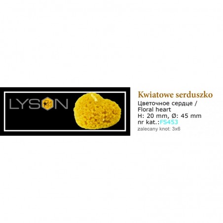 FORMA SILIKONOWA - KWIATOWE SERDUSZKO - WYSOKOŚĆ 2CM