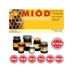 ETYKIETY NA MI&Oacute;D UNIWERSALNA 116x50 &ndash; 100 SZT. 2