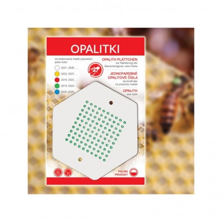 OPALITKI DO ZNAKOWANIA MATEK - POLSKIE - ZIELONE