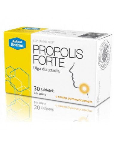 PROPOLIS FORTE - TABLETKI NA GARDŁO - O SMAKU...
