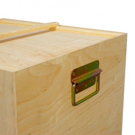 TRANSPORTER DO RAMEK, UCHWYTY METALOWE - DREWNIANY ZE SKLEJKI - WARSZAWSKI ZWYKŁY