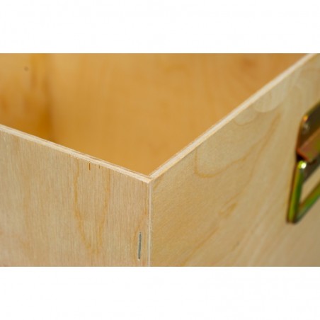 TRANSPORTER DO RAMEK, UCHWYTY METALOWE - DREWNIANY ZE SKLEJKI - WARSZAWSKI POSZERZANY