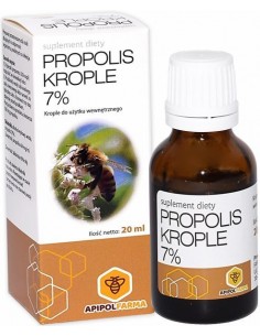 KROPLE PROPOLISOWE 7% - 20 ML