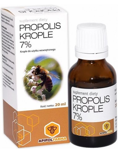 KROPLE PROPOLISOWE 7% - 20 ML