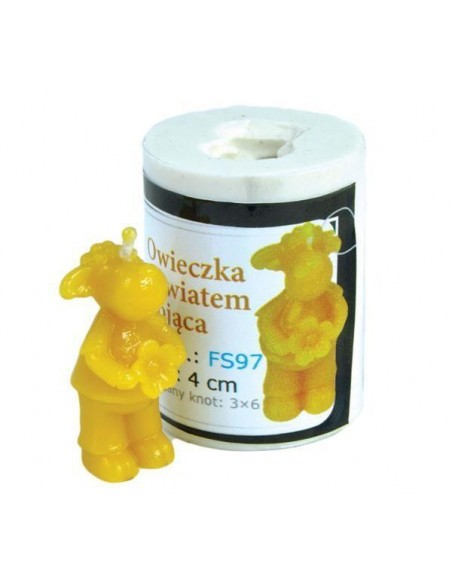 FORMA SILIKONOWA - MINI OWIECZKA Z KWIATEM STOJĄCA