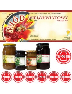 ETYKIETY NA MI&Oacute;D WIELOKWIATOWY 116X50 &ndash; 100 SZT. 2