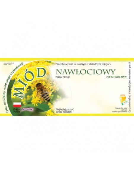 ETYKIETY NA MI&Oacute;D NAWŁOCIOWY 116X50 &ndash; 100 SZT.