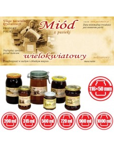 ETYKIETY NA MI&Oacute;D WIELOKWIATOWY 116X50 &ndash; 100 SZT. 2