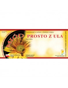 ETYKIETY NA MI&Oacute;D PROSTO Z ULA 116X50 &ndash; 100 SZT.